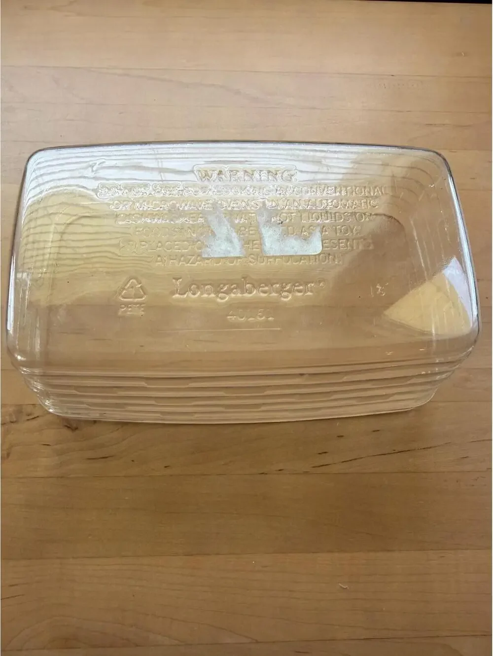 Longaberger Basket Clear Plastic Protector #40161 9